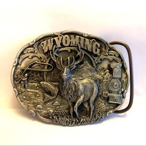 Wyoming Pewter Vintage Siskayou Belt Buckle